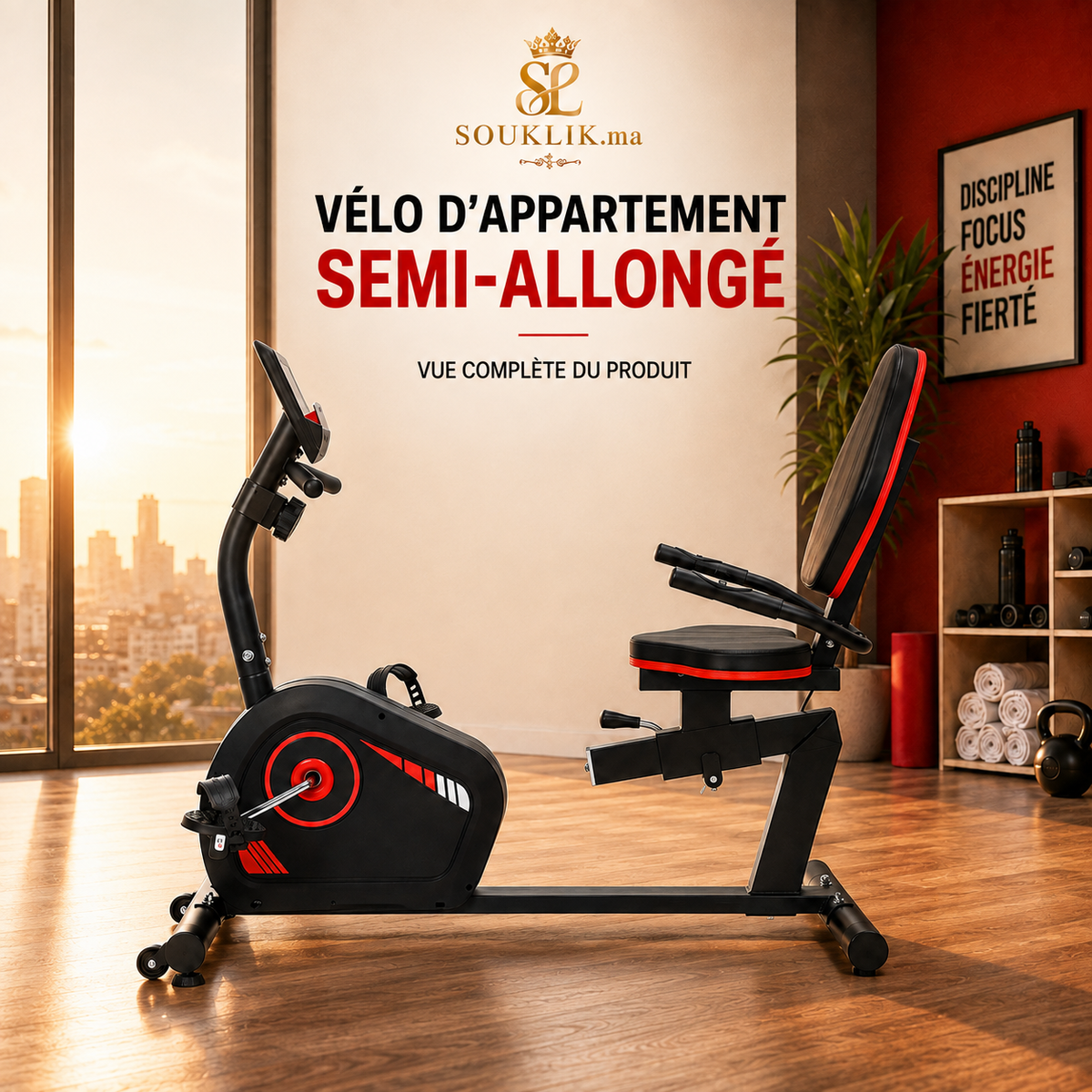 Vélo semi-allongé