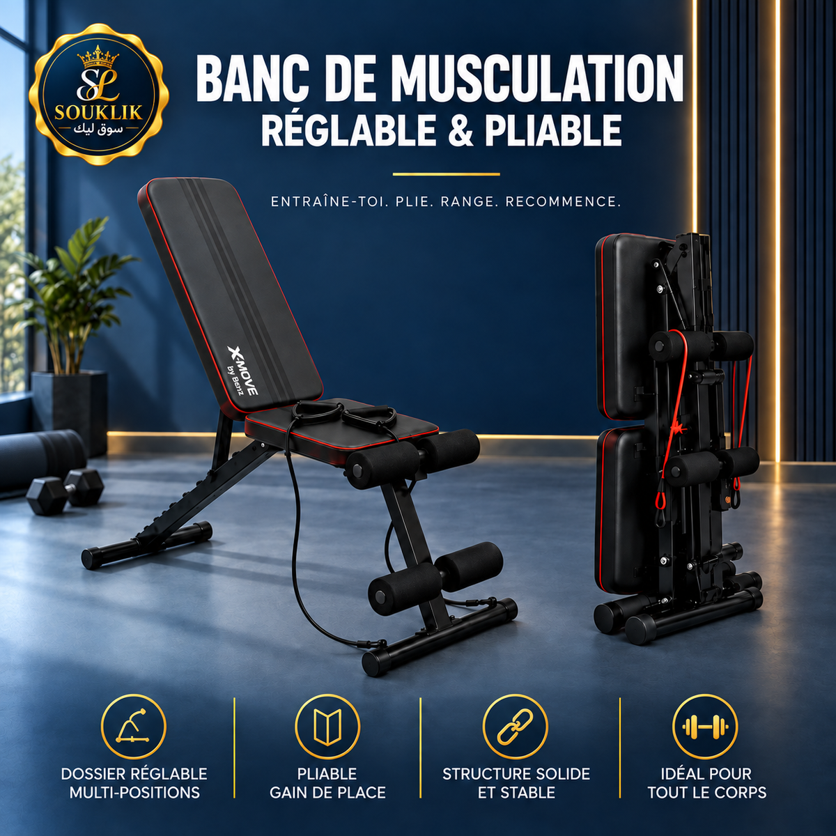Banc de musculation X-move